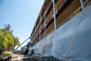 construction progress on building 1