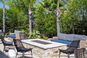 new firepit and pavers